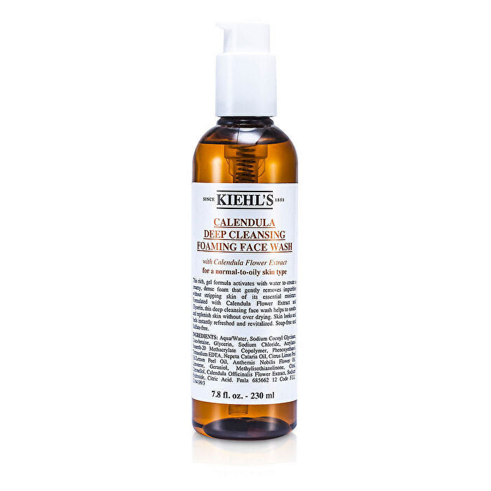 Kiehl's Calendula Deep Cleansing Foaming Face Wash For A Normal-to-oily Skin Type 230ml