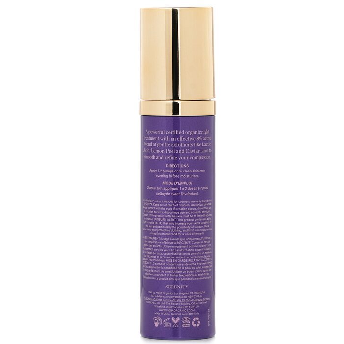 Kora Organics Noni Night AHA Resurfacing Serum 30ml