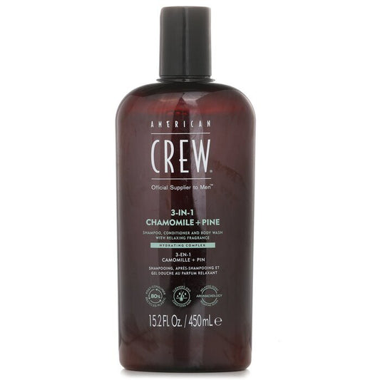 American Crew 3-in-1 Chamomile + Pine Shampoo, Conditoner And Body Wash 450ml