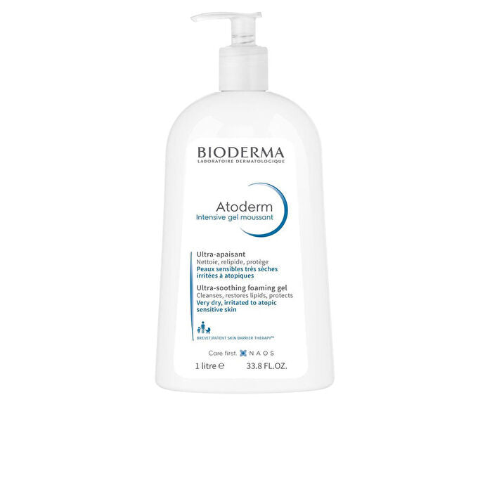 Bioderma Atoderm Intensive Gel Moussant Very Dry Irritated To Atopic Sensitive Skin 1000ml