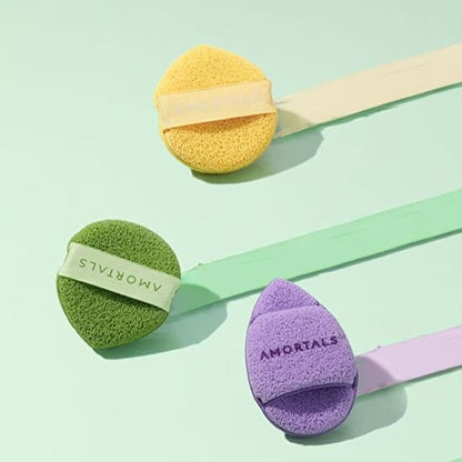 Smiley Cleansing Puff - 2 Types - 3pcs