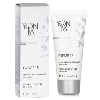 Yonka Specifics Creme 15 With Burdock - Purifying, Soothing (For Blemishes) 50ml