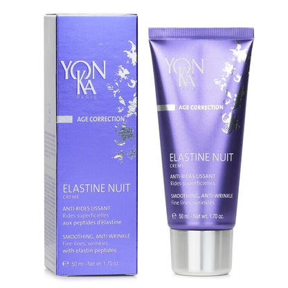 Yonka Age Correction Elastine Nuit Creme With Elastin Peptides - Smoothing, Anti-Wrinkle 50ml