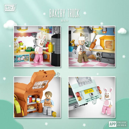 LOZ Creator - Bread Van Building Bricks Set 40 x 28 x 5cm