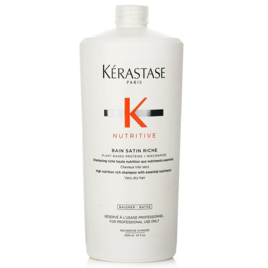 Kerastase Nutritive Bain Satin Riche High Nutrition Rich Shampoo With Essential Nutriments (Very Dry Hair) 1000ml