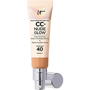 IT Cosmetics Your Skin But Better CC+ and Nude Glow Lightweight Medium Coverage Foundation and Glow Serum Neutral Tan 1g
