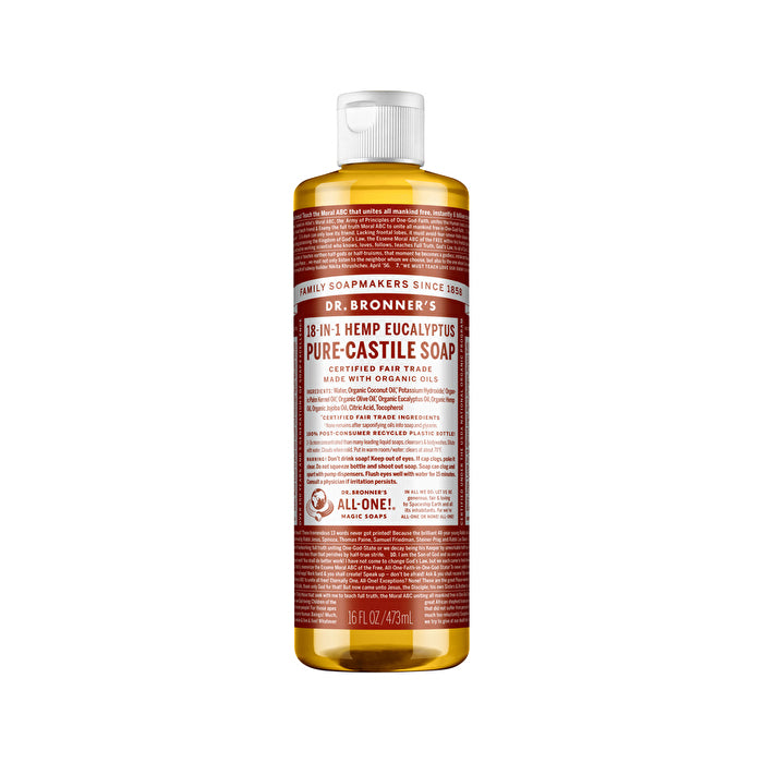 Dr. Bronners Pure-castile Magic Soap Liquid (18-in-1) Eucalyptus 473ml