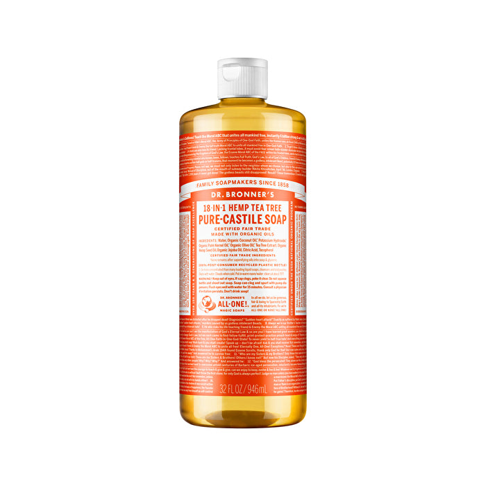 Dr. Bronners Pure-castile Magic Soap Liquid (18-in-1) Tea Tree 946ml